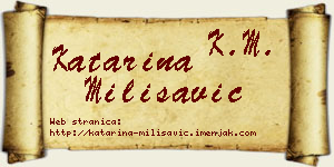 Katarina Milisavić vizit kartica